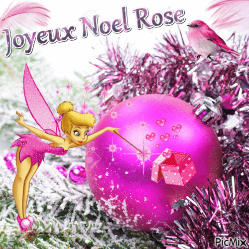 Joyeux Noel Rose, gros bisous